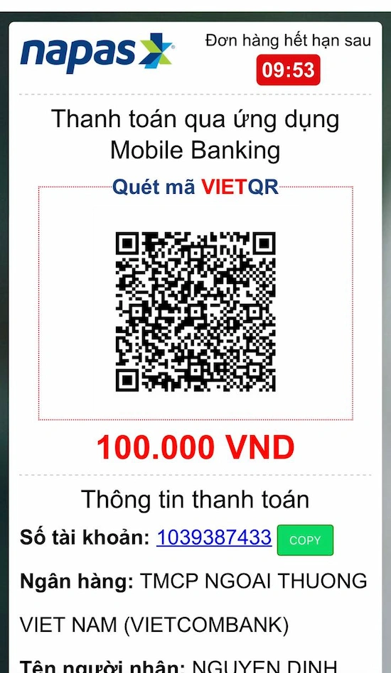 Online Bank QRcode